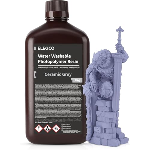 ELEGOO Wasserwaschbares Resin 2kg Grau 405nm Test