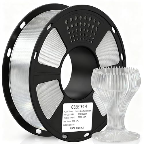 GEEETECH PLA Filament 1kg Transparent Test