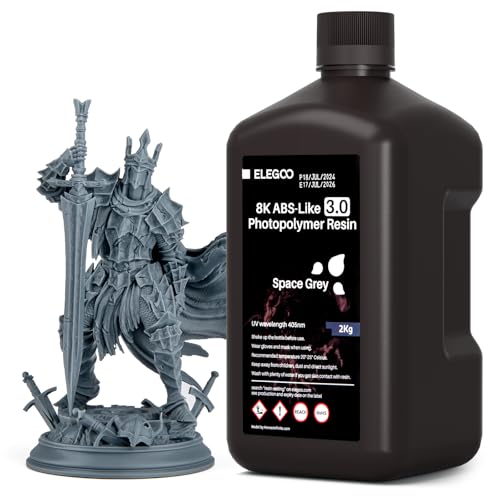 ELEGOO 8K ABS-Like 3.0 Resin Space Grau Test