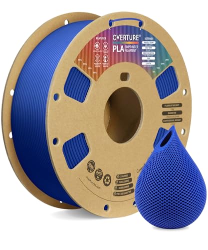 Overture PLA Filament 1.75mm 1kg blau Vergleich