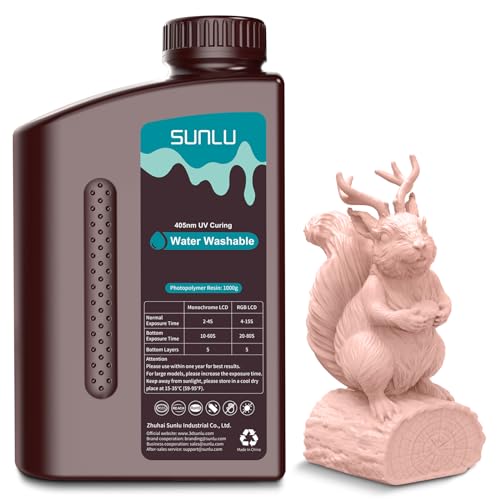SUNLU Wasser Waschbares 3D Drucker Resin 1kg Test