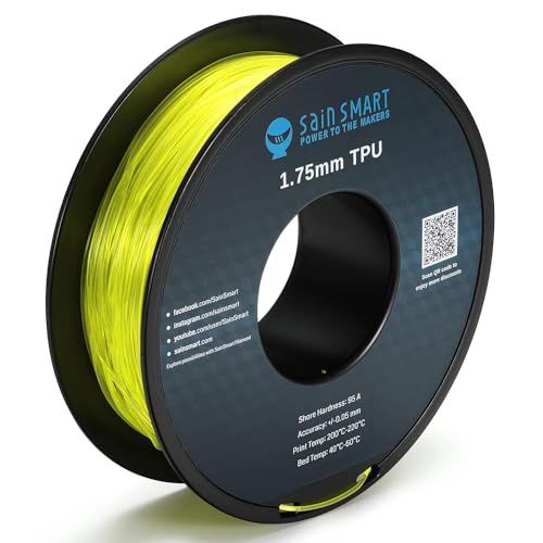 SainSmart TPU 3D-Drucker Filament 1,75 mm gelb Test