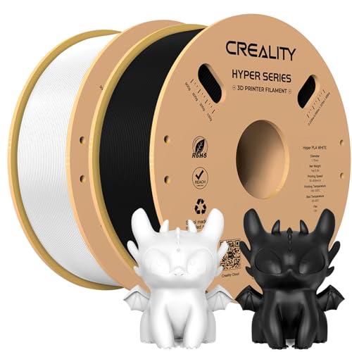 Creality Hyper PLA Filament Schwarz Weiß Test