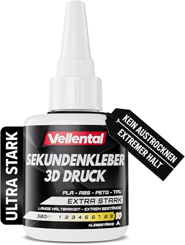 Vellental Sekundenkleber 3D Druck Gel 30g Test