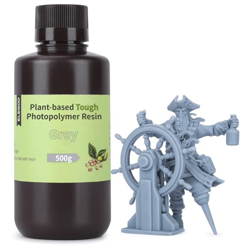 ELEGOO Pflanzenbasiertes 3D Druckharz Grau 500g Test