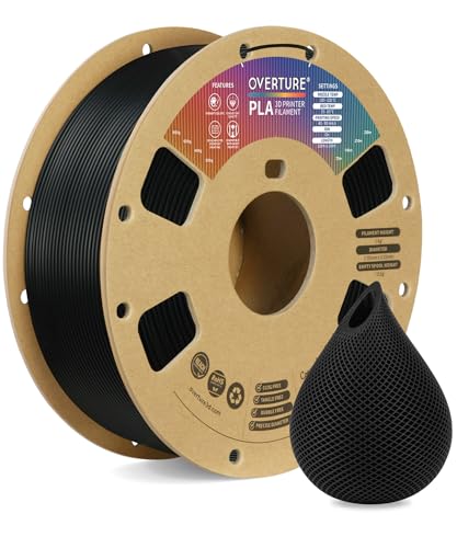 Overture PLA Filament 1.75mm Schwarz Test