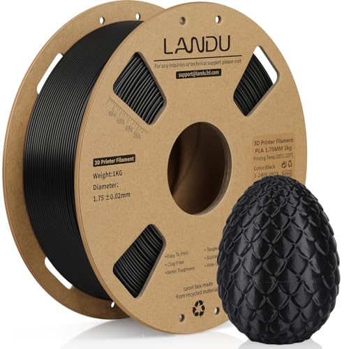 LANDU PLA Filament 1.75mm schwarz Test