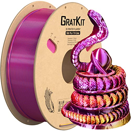 GratKit Tricolor Silk PLA Filament 1,75mm Test