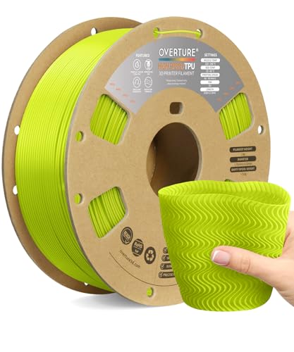 Overture TPU Filament 1.75mm hohe Geschwindigkeit 95A Test