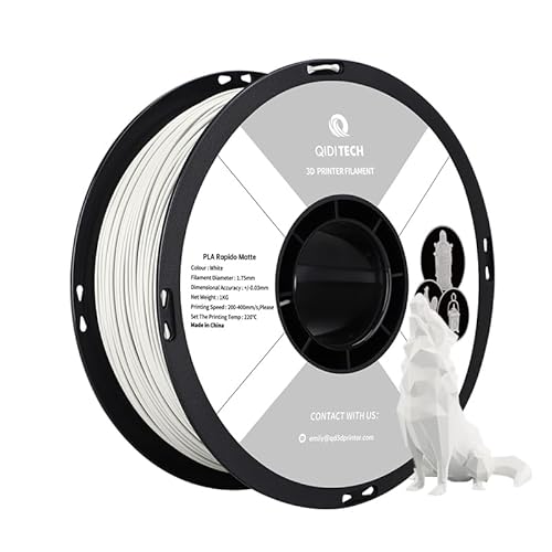 QIDI TECH Matte PLA Rapido Filament Weiß Test
