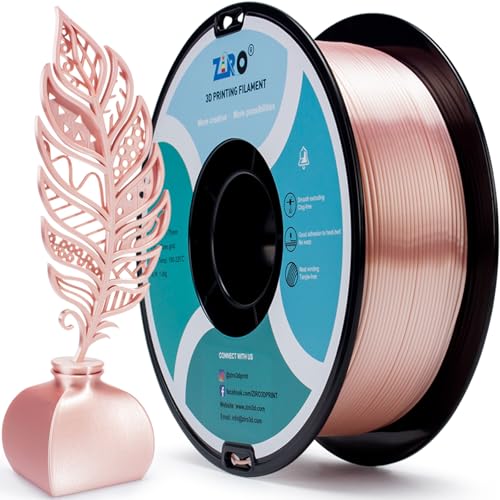 ZIRO Silk PLA Filament 1.75mm Roségold Test